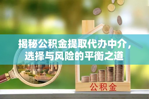 呼兰揭秘公积金提取代办中介，选择与风险的平衡之道