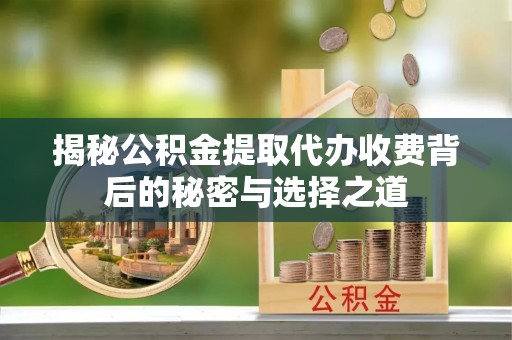 呼兰揭秘公积金提取代办收费背后的秘密与选择之道